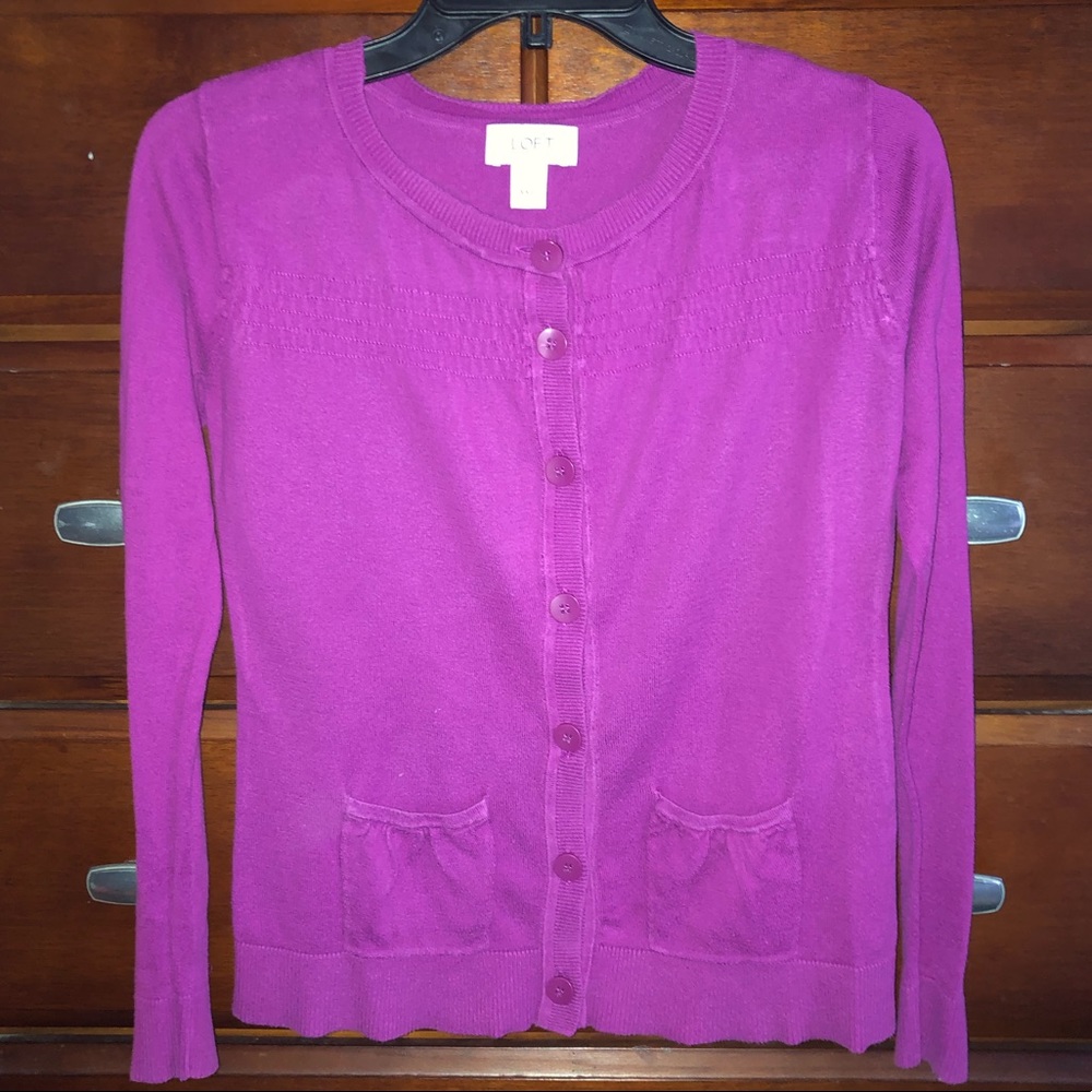 Ann Taylor Loft button down sweater cardigan